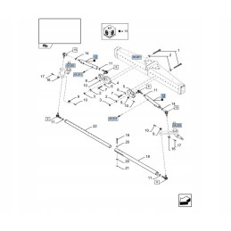 New Holland TC CX CSX 8444 axle control actuator