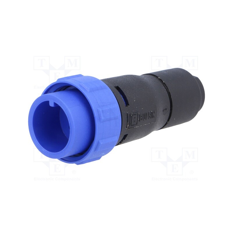 1 pcs x BULGIN - PX0410/04P/4550 - Connector: circular, plug, male, PIN: 4, w/o contacts, for cable