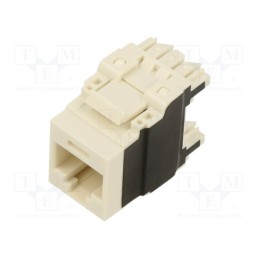 1 pcs x PANDUIT - NK6X88MIW-Q - Socket, RJ45, PIN: 8, Cat: 6a, Layout: 8p8c, 22AWG÷26AWG, white, IDC