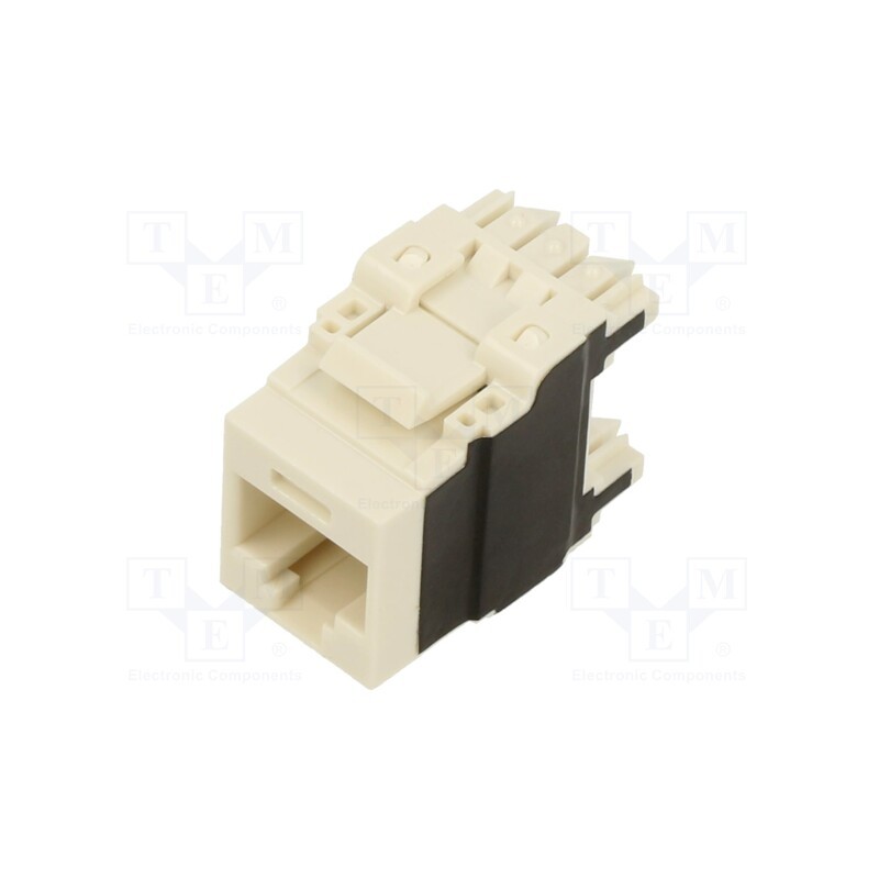 1 pcs x PANDUIT - NK6X88MIW-Q - Socket, RJ45, PIN: 8, Cat: 6a, Layout: 8p8c, 22AWG÷26AWG, white, IDC