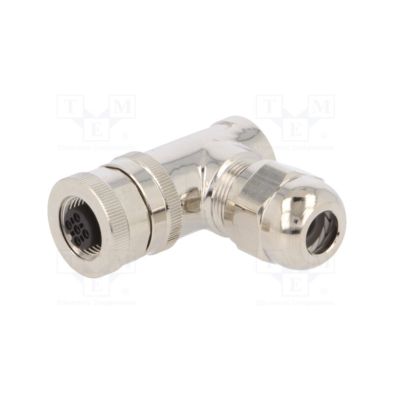 1 pcs x TE Connectivity - T4112011051-000 - Plug, M12, PIN: 5, female, A code-DeviceNet / CANopen, for cable