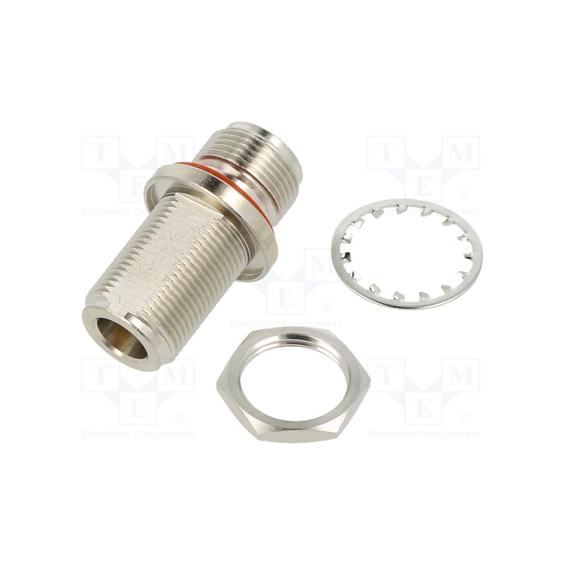 1 pcs x AMPHENOL RF - 082-66-RFX - Coupler, N socket,both sides, straight, 50Ω, PTFE, gold-plated