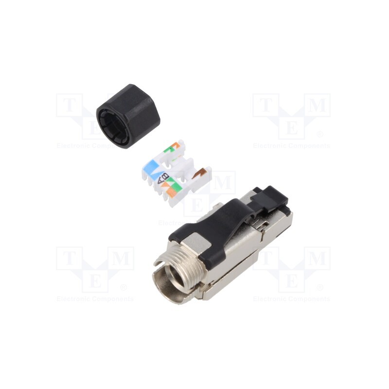 1 pcs x BEL FUSE - SS-39300-001 - Plug, RJ45, PIN: 8, Cat: 6, shielded, Layout: 8p8c, for cable