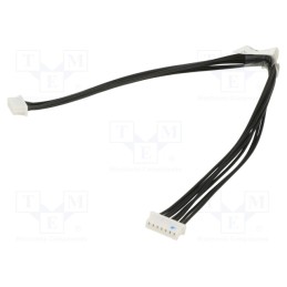 1 pcs x MOLEX - 151340702 - Plug, wire-board, female x2, PicoBlade™, PIN: 7, with leads, cables