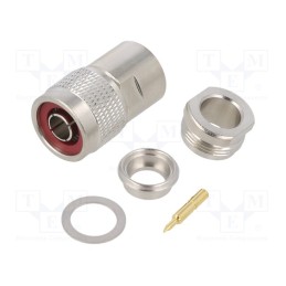 1 pcs x AMPHENOL RF - 082-202-RFX - Plug, N, male, straight, 50Ω, clamp,crimped, for cable, PTFE