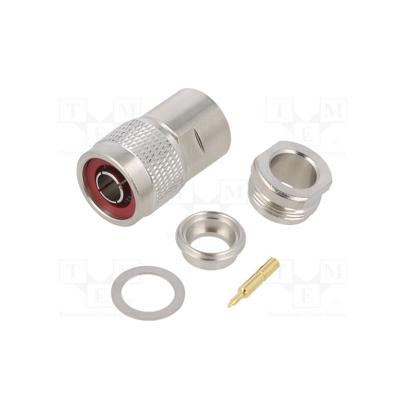 1 pcs x AMPHENOL RF - 082-202-RFX - Plug, N, male, straight, 50Ω, clamp,crimped, for cable, PTFE