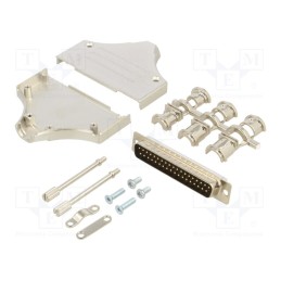 1 pcs x ENCITECH - 6355-0006-04 - D-Sub, PIN: 37, plug, male, straight, soldering, for cable, black