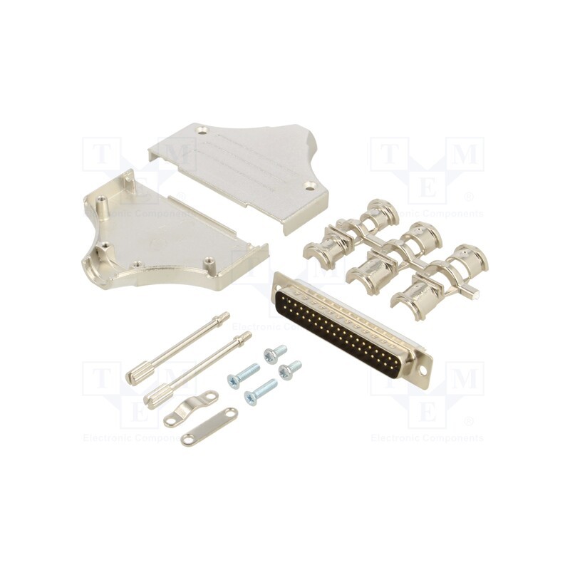 1 pcs x ENCITECH - 6355-0006-04 - D-Sub, PIN: 37, plug, male, straight, soldering, for cable, black