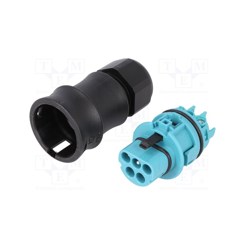 1 pcs x WIELAND - 96.052.4053.6 RST20I5S S1 ZR1SVA TB0 - Connector: circular, plug, RST, male, PIN: 5, silver plated, 20A