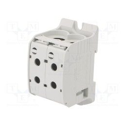 1 pcs x SIMET - 81102002 - Splice terminal: rail, 95mm2, ways: 1, terminals: 4, grey, STB, TS35