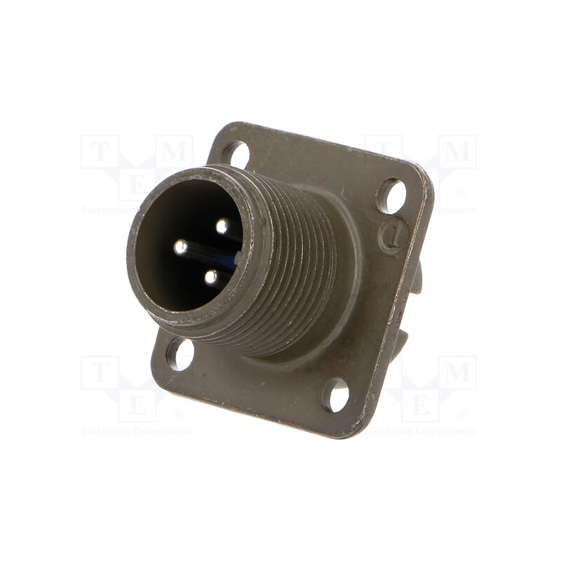 1 pcs x AMPHENOL - 97-3102A-10SL-3P - Connector: circular, size 10SL, 97, aluminium alloy, olive, socket