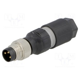 1 pcs x LAPP - 22260985 - Connector: M8, male, PIN: 3, straight, for cable, plug, 4A, IP65,IP67