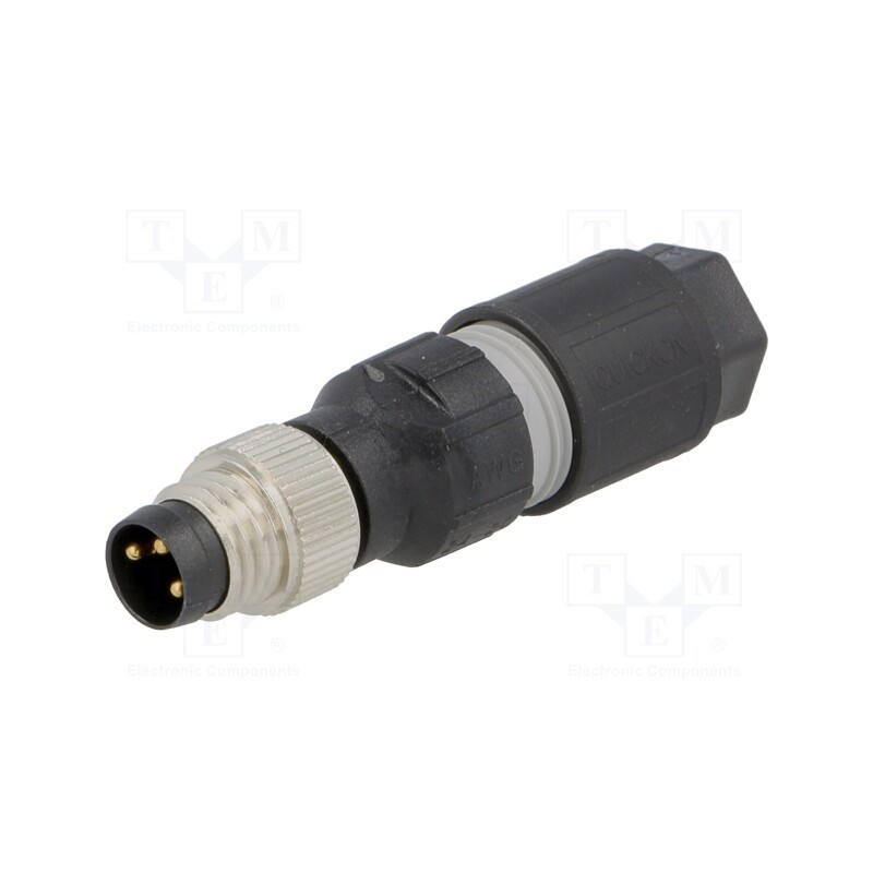 1 pcs x LAPP - 22260985 - Connector: M8, male, PIN: 3, straight, for cable, plug, 4A, IP65,IP67