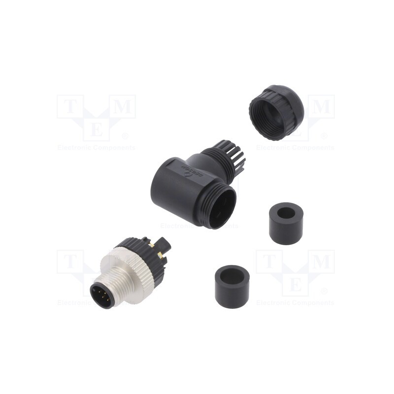 1 pcs x DEGSON ELECTRONICS - PB-M12A-08P-MM-SR7001-00A(H) - Plug, M12, PIN: 8, male, A code-DeviceNet / CANopen, for cable
