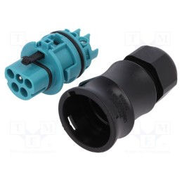 1 pcs x WIELAND - 96.052.4153.6 RST20I5S S1 ZR2SVA TB0 - Connector: circular, plug, RST, male, PIN: 5, silver plated, 20A