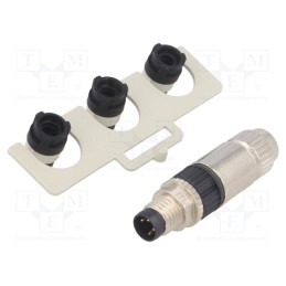 1 pcs x MURR ELEKTRONIK - 7000-08351-0000000 - Connector: M8, male, PIN: 4, straight, for cable, plug, 4A, IP67, 32V