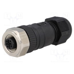 1 pcs x LUMBERG AUTOMATION - 46594 RKCN 5/9 - Plug, M12, PIN: 5, female, A code-DeviceNet / CANopen, for cable