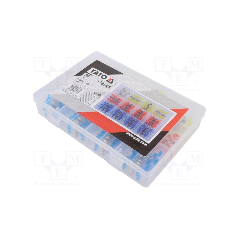 1 set x YATO - YT-81460 - Kit: self-soldering sleeve wire splices, insulated, soldering