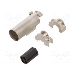 1 pcs x AMPHENOL - C14610A00490115 - Connector: HDC, module,contact insert, male, PIN: 4, w/o contacts