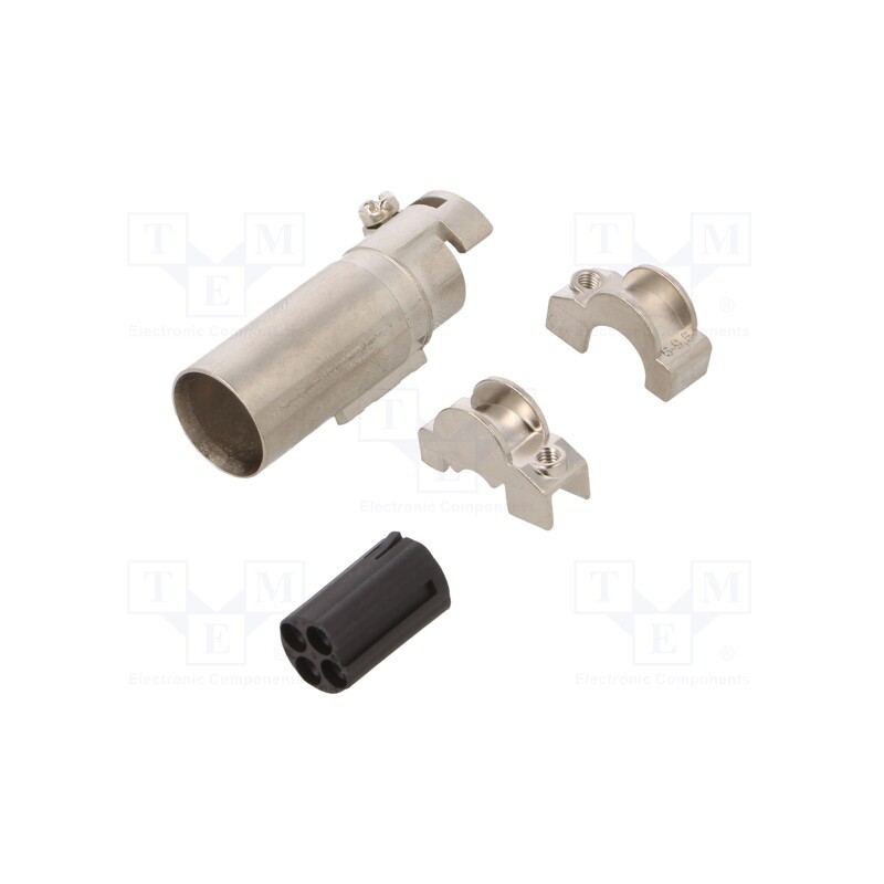 1 pcs x AMPHENOL - C14610A00490115 - Connector: HDC, module,contact insert, male, PIN: 4, w/o contacts