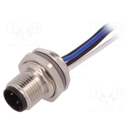 1 pcs x TE Connectivity - T4171010004-002 - Socket, M12, PIN: 4, male, A code-DeviceNet / CANopen, soldering
