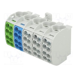 1 pcs x SIMET - 81500020 - Splice terminal: distribution block, 16mm2,25mm2, ways: 5, TS35