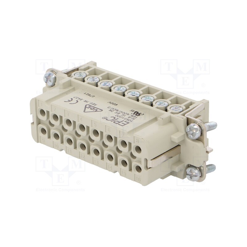 1 pcs x LAPP - 10531000 - Connector: HDC, female, EPIC H-A, PIN: 16, 16+PE, size H-A 16, 16A