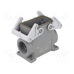 1 pcs x ILME - TMAP 10.32 - Enclosure: for HDC connectors, T-TYPE, size 57.27, Gland holes: 1