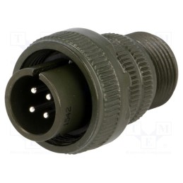 1 pcs x AMPHENOL - DS3106A 14S-2P - Connector: circular, size 14S, MS/DS, aluminium alloy, olive, plug