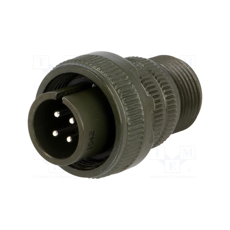 1 pcs x AMPHENOL - DS3106A 14S-2P - Connector: circular, size 14S, MS/DS, aluminium alloy, olive, plug