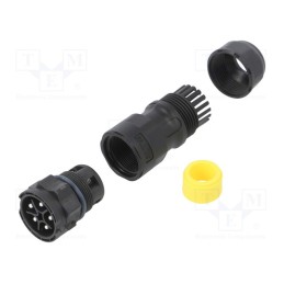 1 pcs x AMPHENOL LTW - DC-05BMMB-QL8MPP - Connector: circular, male, plug, screw terminal, PIN: 5, X-Lok, IP68