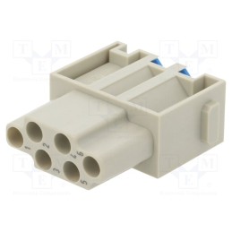 1 pcs x HARTING - 9140062733 - Connector: HDC, module, female, Han-Modular®, PIN: 6, 16A, 500V