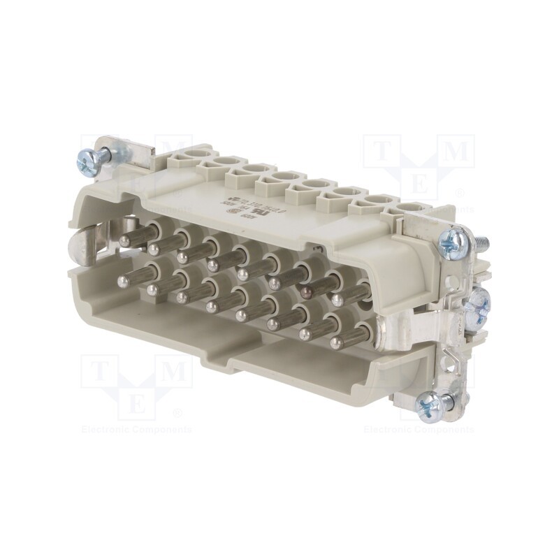 1 pcs x WIELAND - 70.310.1640.0 - Connector: HDC, male, PIN: 16, size 16, contact insert, 500V, 16A