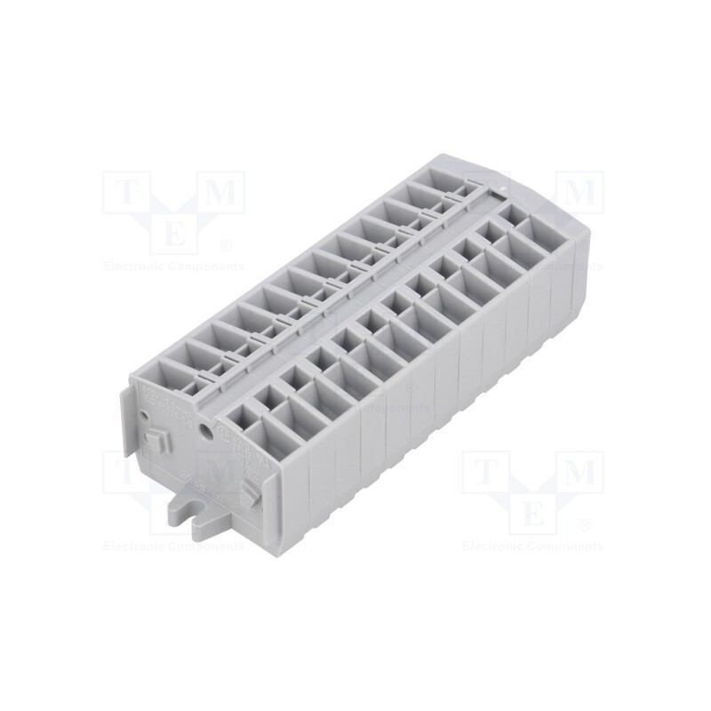 1 pcs x WAGO - 264-112 - Terminal block, ways: 12, 0.08÷2.5mm2, 800V, 24A, grey