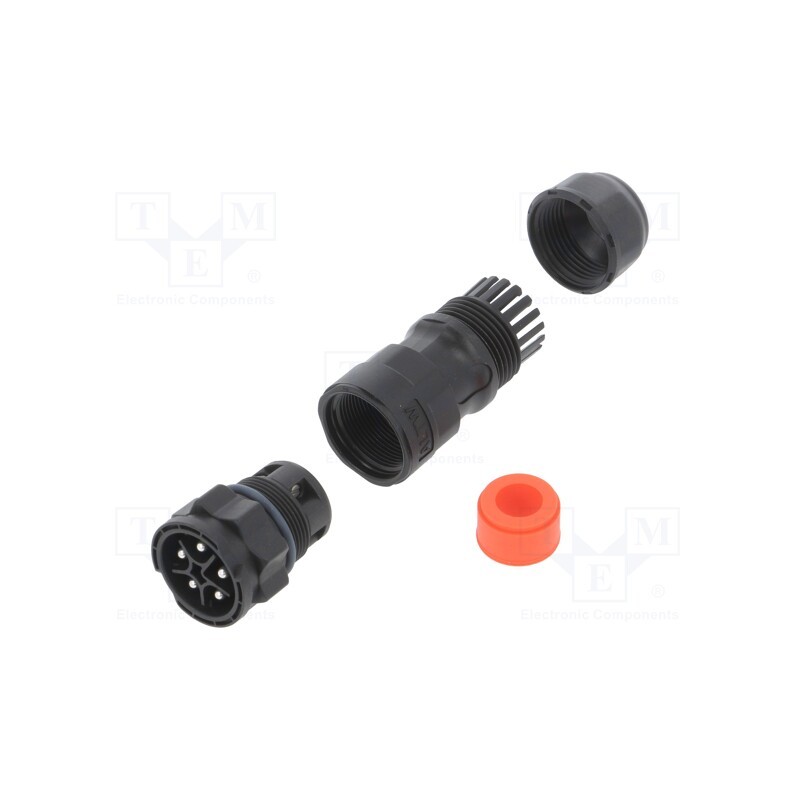 1 pcs x AMPHENOL LTW - DC-05BMMB-QL8SPP - Connector: circular, male, plug, screw terminal, PIN: 5, X-Lok, IP68