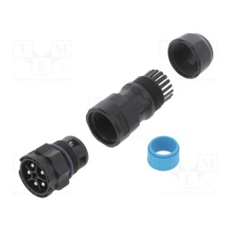 1 pcs x AMPHENOL LTW - DC-05BMMB-QL8LPP - Connector: circular, male, plug, screw terminal, PIN: 5, X-Lok, IP68