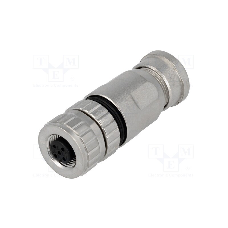 1 pcs x CONEC - SAL-12S-RKC5-S/075 - Plug, M12, PIN: 5, female, A code-DeviceNet / CANopen, for cable