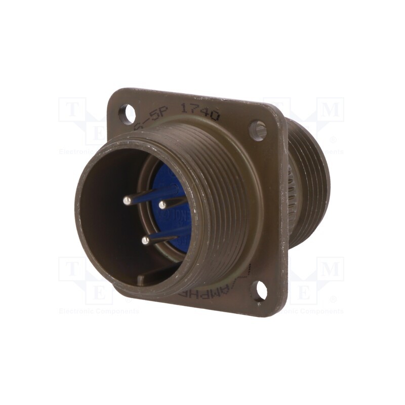 1 pcs x AMPHENOL - 97-3100A-16S-5P - Connector: circular, size 16S, 97, aluminium alloy, olive, socket