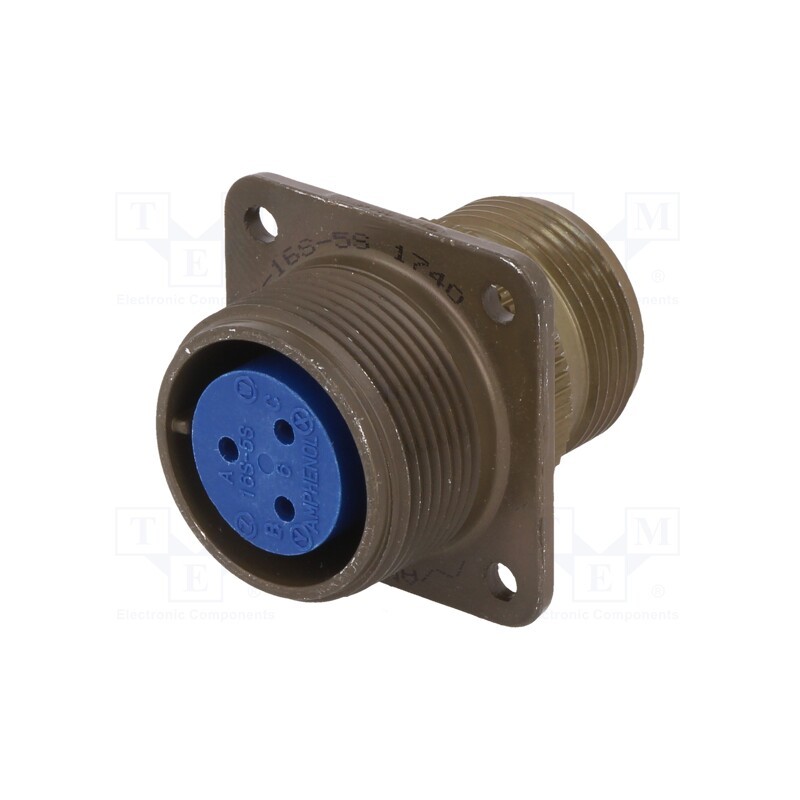 1 pcs x AMPHENOL - 97-3100A-16S-5S - Connector: circular, size 16S, 97, aluminium alloy, olive, socket
