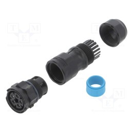 1 pcs x AMPHENOL LTW - DC-05BMFB-QL8LPP - Connector: circular, female, plug, screw terminal, PIN: 5, X-Lok