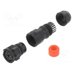 1 pcs x AMPHENOL LTW - DC-05BMFB-QL8SPP - Connector: circular, female, plug, screw terminal, PIN: 5, X-Lok