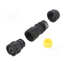 1 pcs x AMPHENOL LTW - DC-05BMFB-QL8MPP - Connector: circular, female, plug, screw terminal, PIN: 5, X-Lok