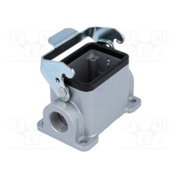 1 pcs x AMPHENOL - C14610N0068031 - Enclosure: for HDC connectors, C146, size E6, with latch, M20
