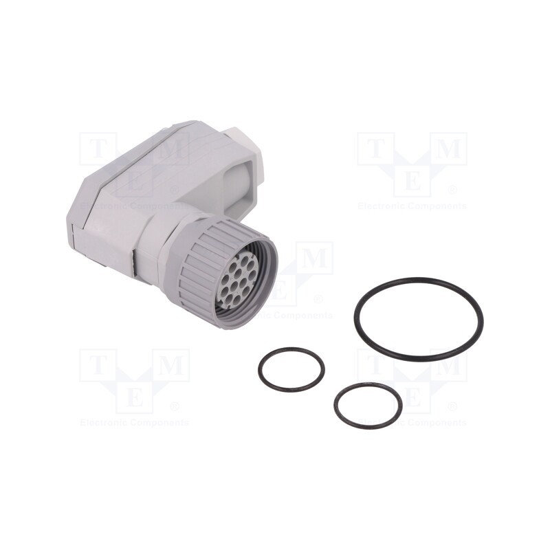 1 pcs x HIRSCHMANN - 932632106 N11R FF - Connector: DIN 43651, plug, NR, female, PIN: 12, w/o contacts, 5A