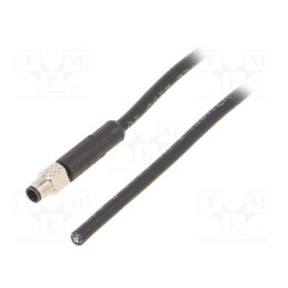 1 pcs x AMPHENOL LTW - M5-04BMMM-SL7F01 - Connector: M5, plug, male, cables, for cable, PIN: 4, 1A, straight