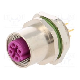 1 pcs x LUMBERG AUTOMATION - 25005 0976 PFC 152 - Socket, M12, PIN: 5, female, B code-Profibus, THT, Thread: PG9