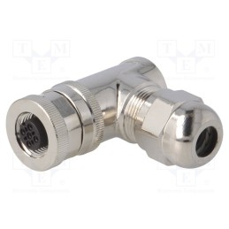 1 pcs x TE Connectivity - T4112012041-000 - Plug, M12, PIN: 4, female, A code-DeviceNet / CANopen, for cable