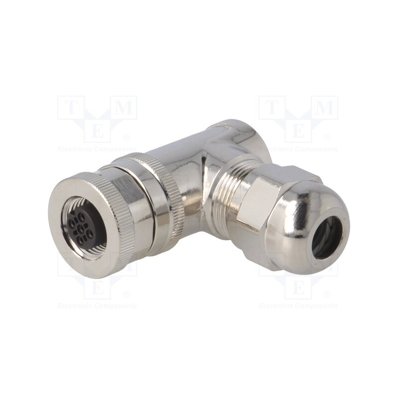 1 pcs x TE Connectivity - T4112012041-000 - Plug, M12, PIN: 4, female, A code-DeviceNet / CANopen, for cable