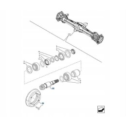 Attack wheel with roller new holland fiat 48028926 cnh