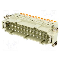 1 pcs x ILME - CSHM 24 - Connector: HDC, contact insert, male, CSH, PIN: 24, 24+PE, 16A, 400V